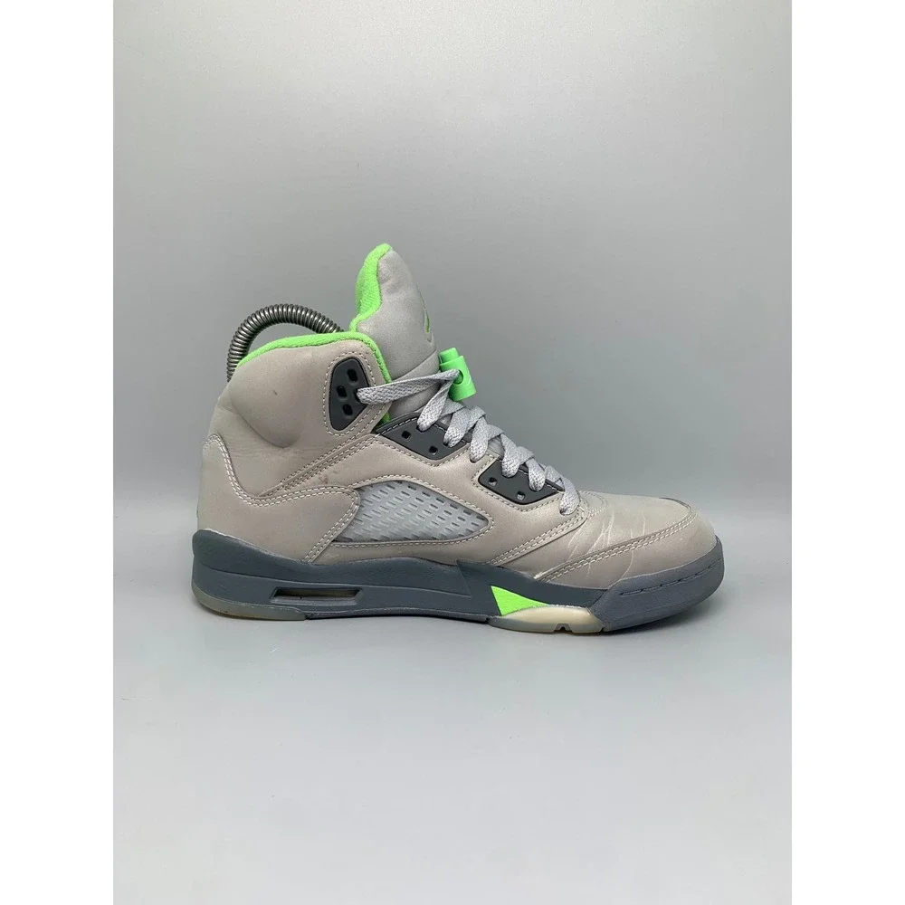 Jordan 5 Retro GS Green Bean Silver Shoes DQ3734-003 Men Sz 6 Women Sz 7.5